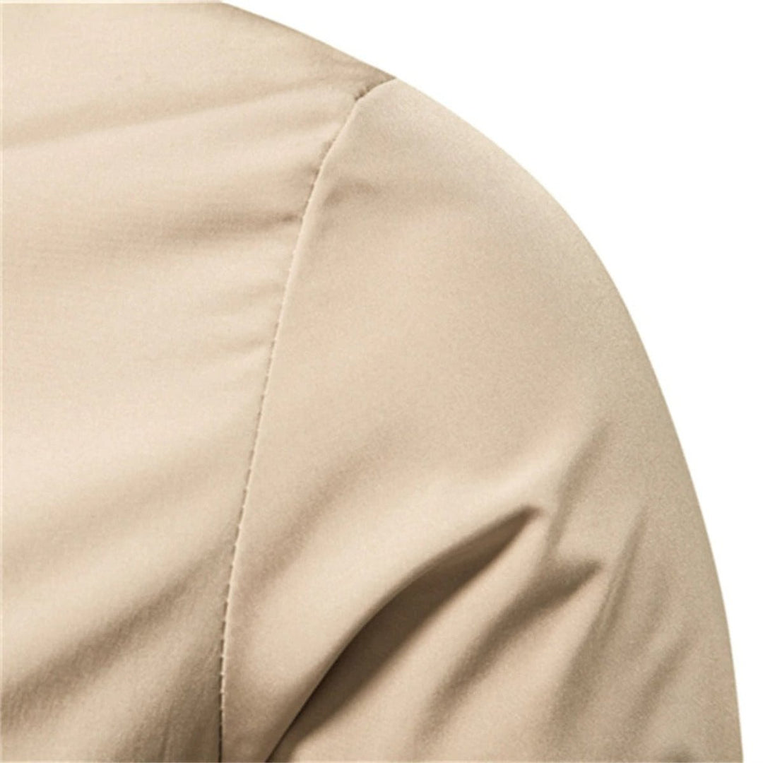 Men's Bomber Jacket Zip-Up Varsity-Stripe Stand-Collar Lightweight