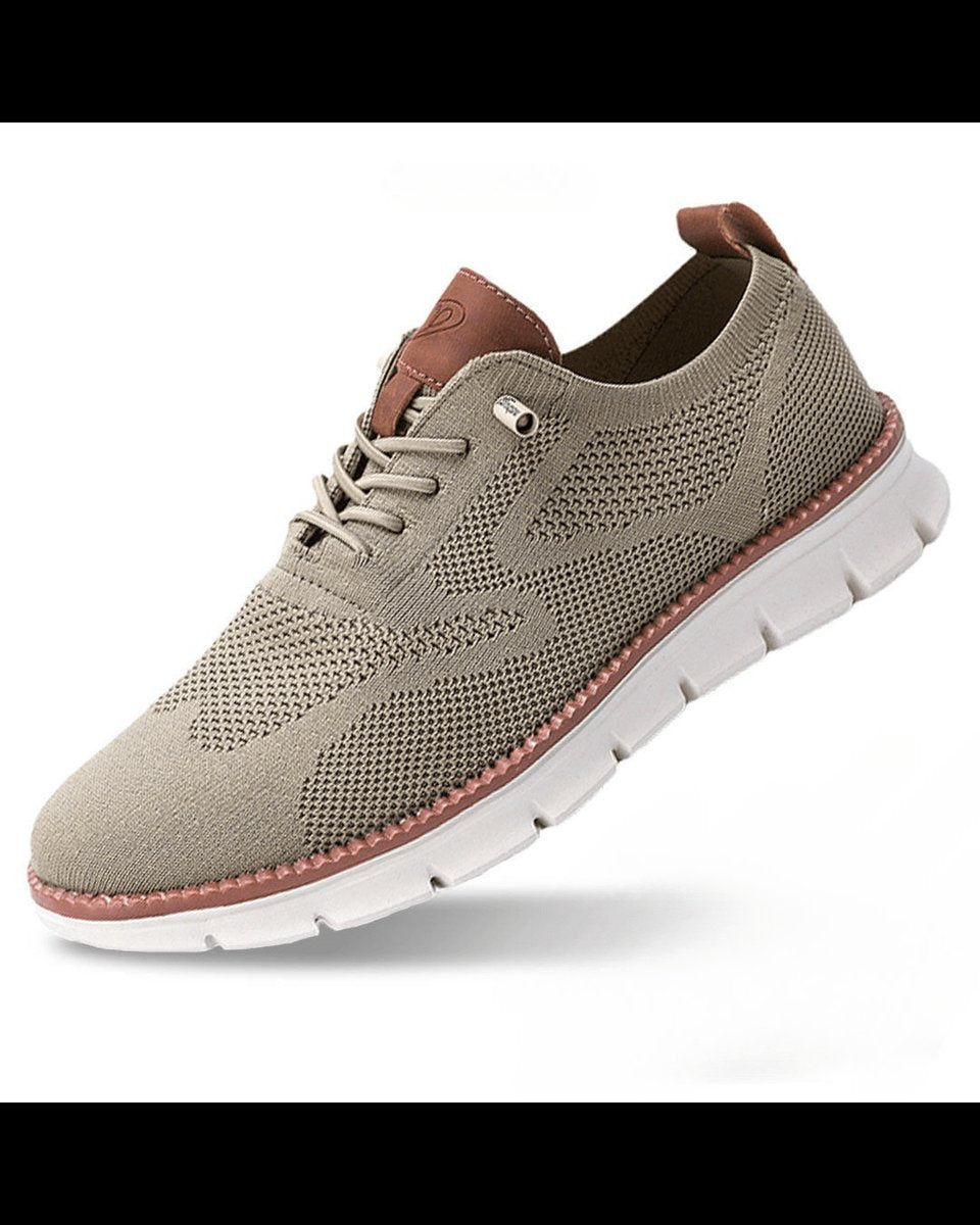 Men's Breathable Knit Lace-Up Casual Everyday Sneakers