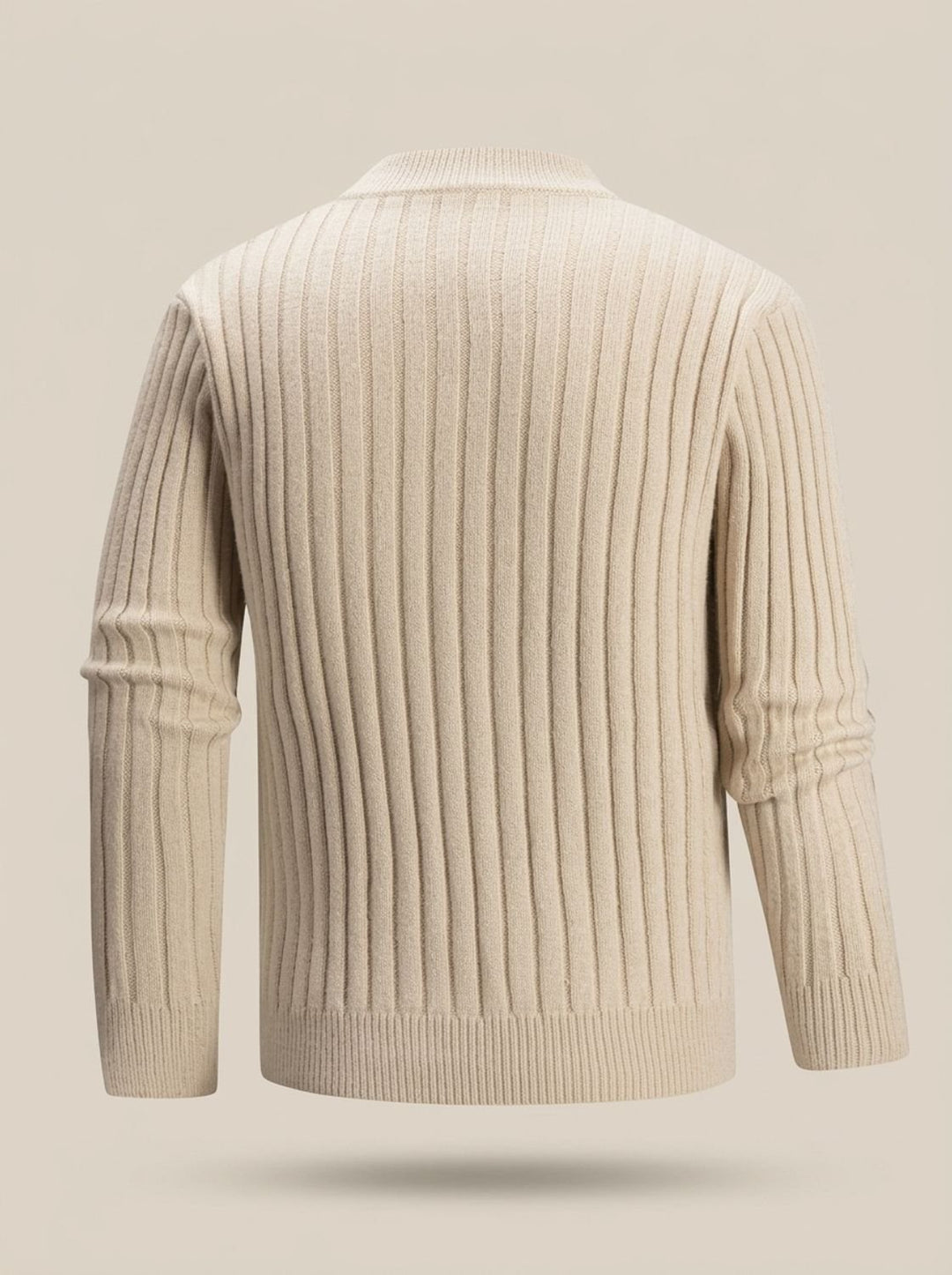 Men's Cable-Knit Mock-Neck Regular-Fit Cotton Blend Sweater