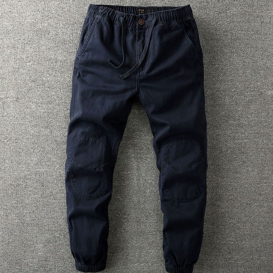 Men's Camo Elastic-Waist Drawstring Jogger Pants - Blue