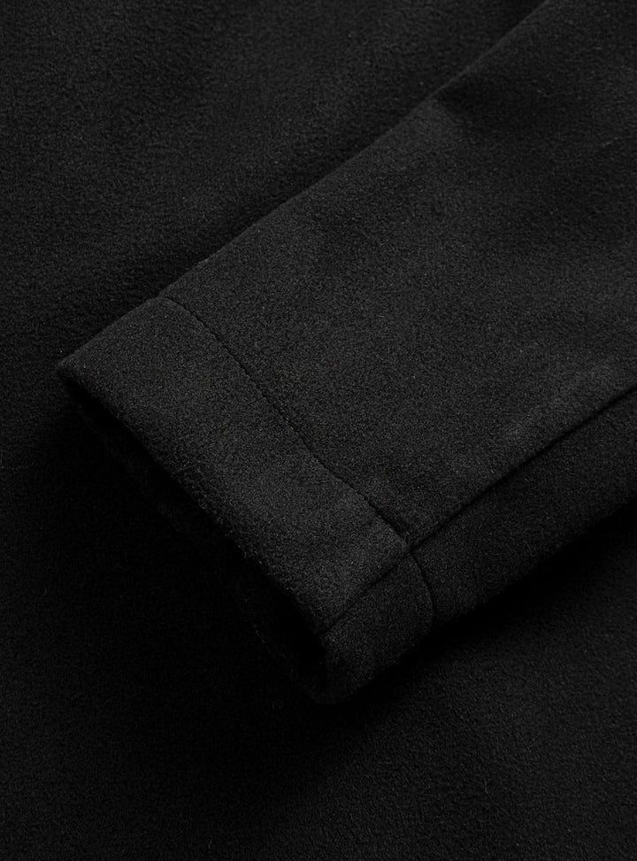 Men's Double-Breasted Tailored Wool Overcoat