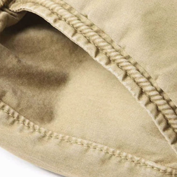 Men's Elastic Waist Cargo Jogger Pants Ribbed-Cuff Tapered Fit