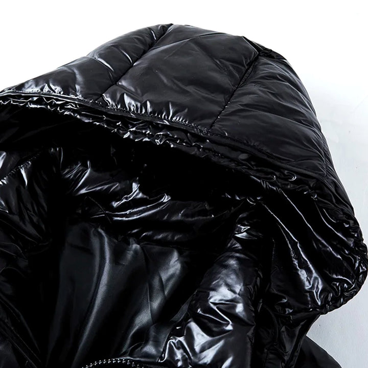 Men's Hooded Puffer Quilted Jacket Full-Zip Insulated