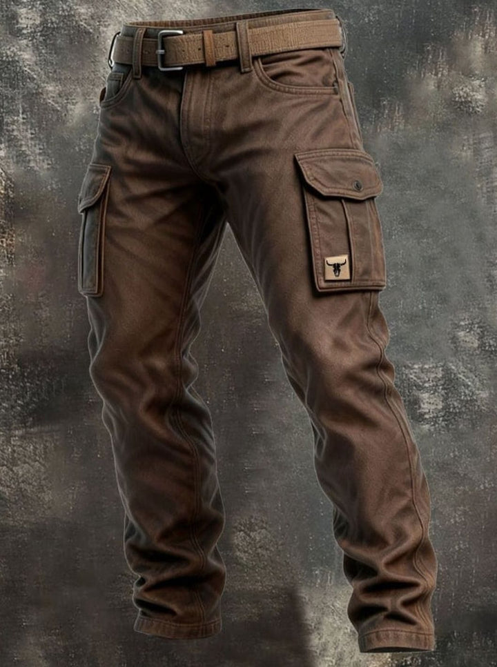 Men's Insulated Utility Cargo Pants Straight Leg