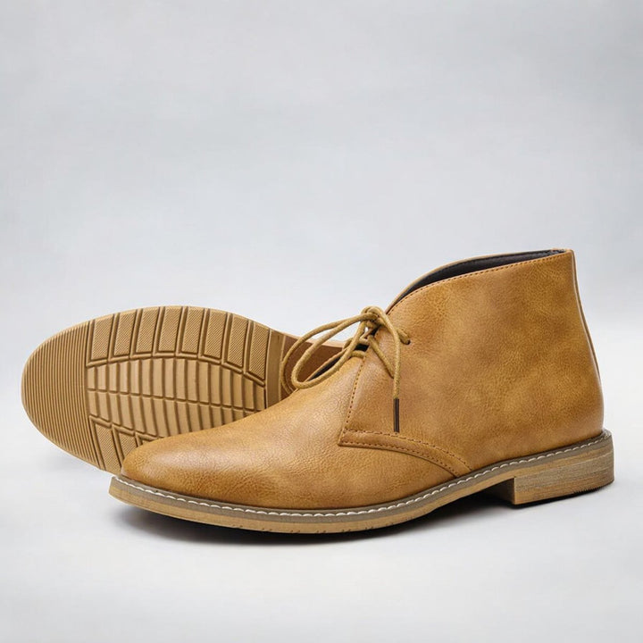 Men's Lace-Up Chukka Ankle Boots Classic Casual Dress Shoes