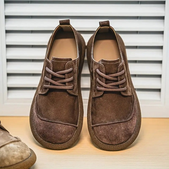 Men's Lace-Up Orthopedic Cushioned Casual Leather Shoes