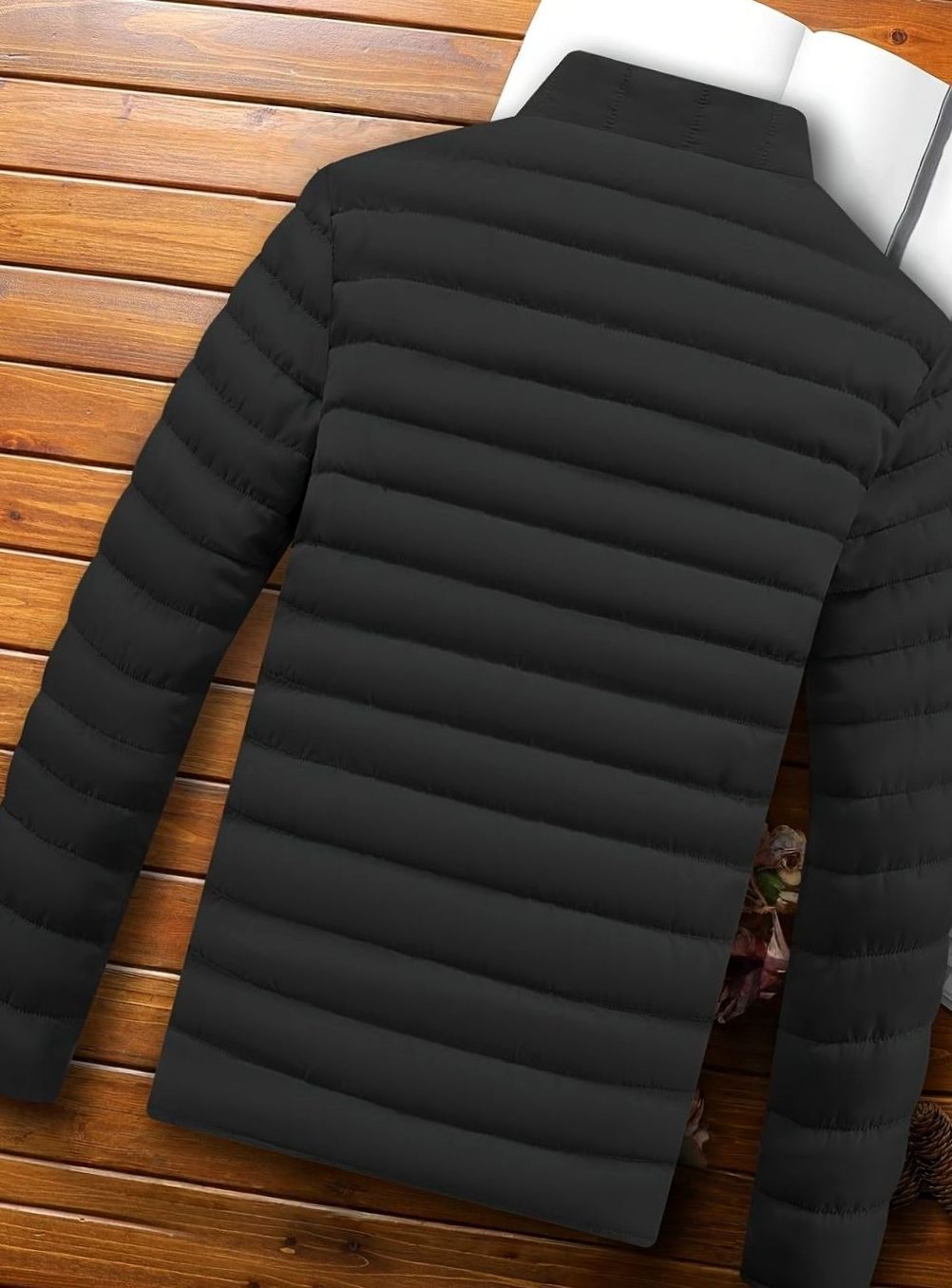 Men's Lightweight Quilted Puffer Zip-Up Jacket