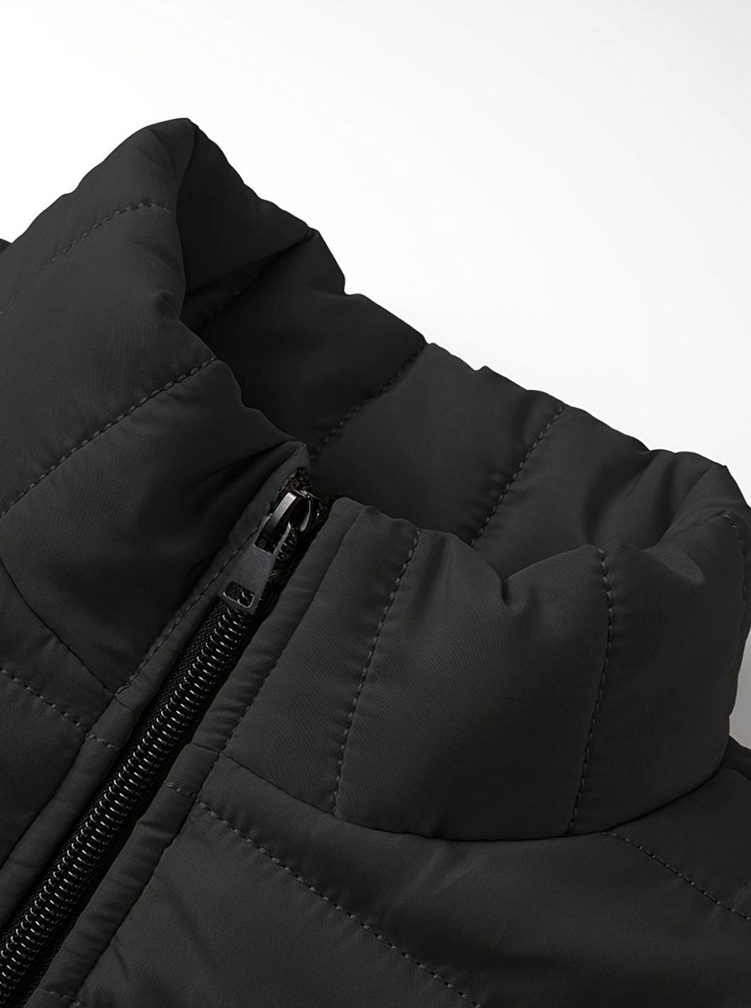Men's Lightweight Quilted Puffer Zip-Up Jacket