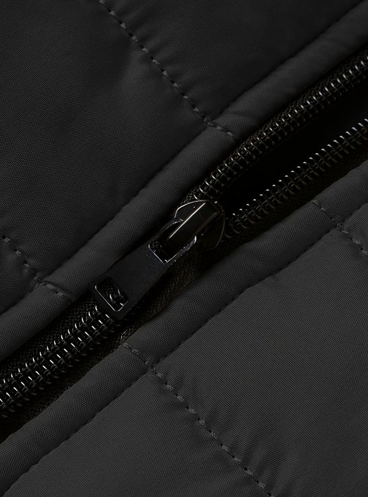 Men's Lightweight Quilted Puffer Zip-Up Jacket
