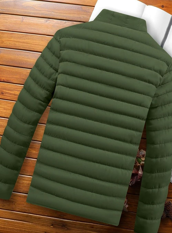 Men's Lightweight Quilted Puffer Zip-Up Jacket