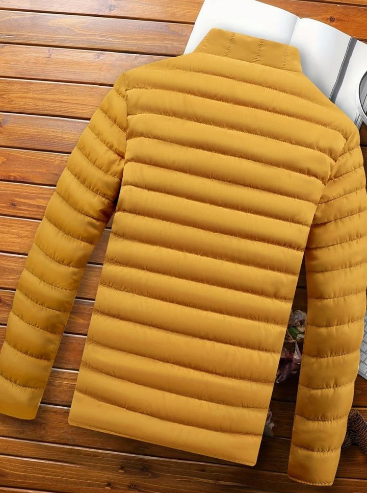 Men's Lightweight Quilted Puffer Zip-Up Jacket