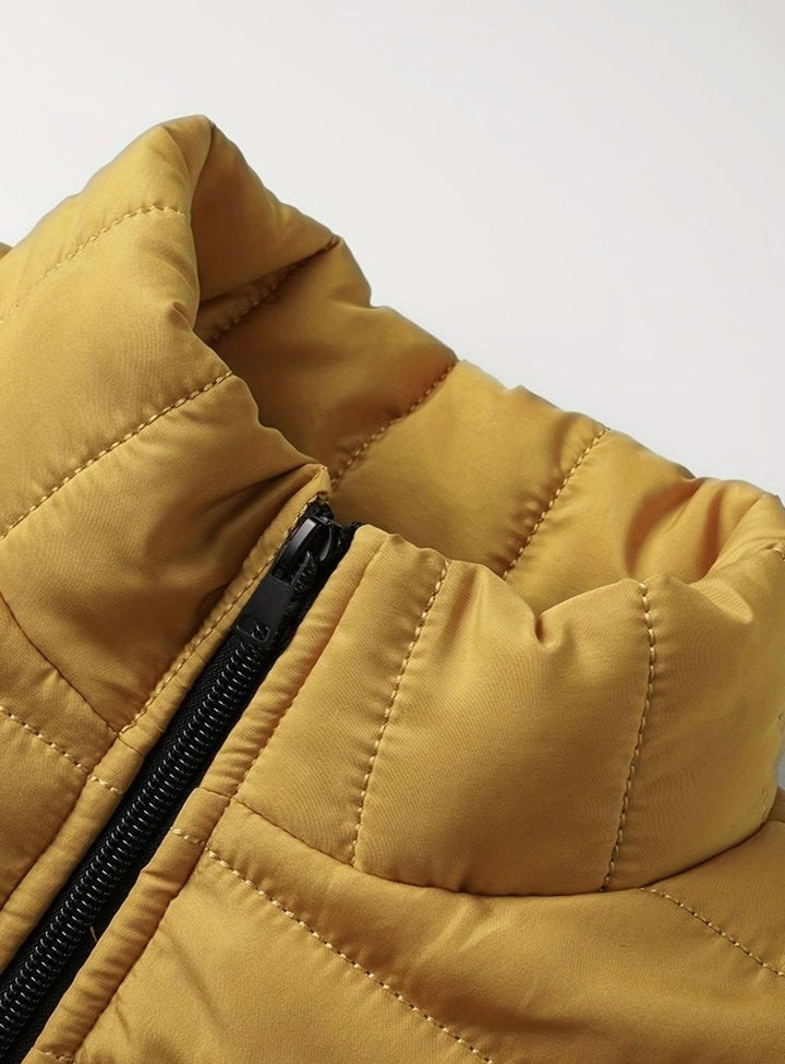 Men's Lightweight Quilted Puffer Zip-Up Jacket