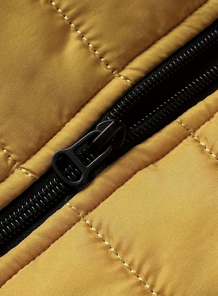 Men's Lightweight Quilted Puffer Zip-Up Jacket