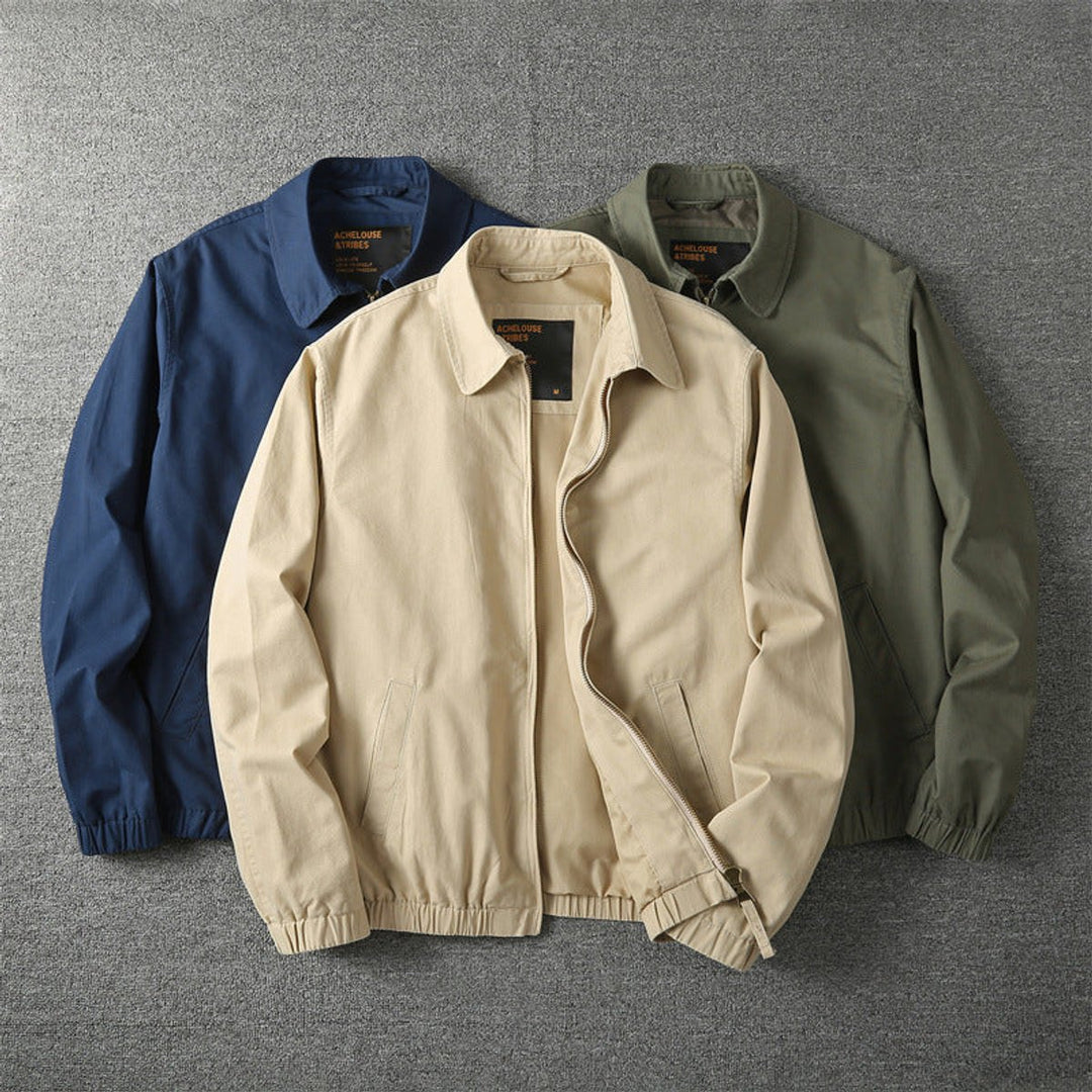 Men's Lightweight Zip-Up Bomber Mens Winter Coat Jacket