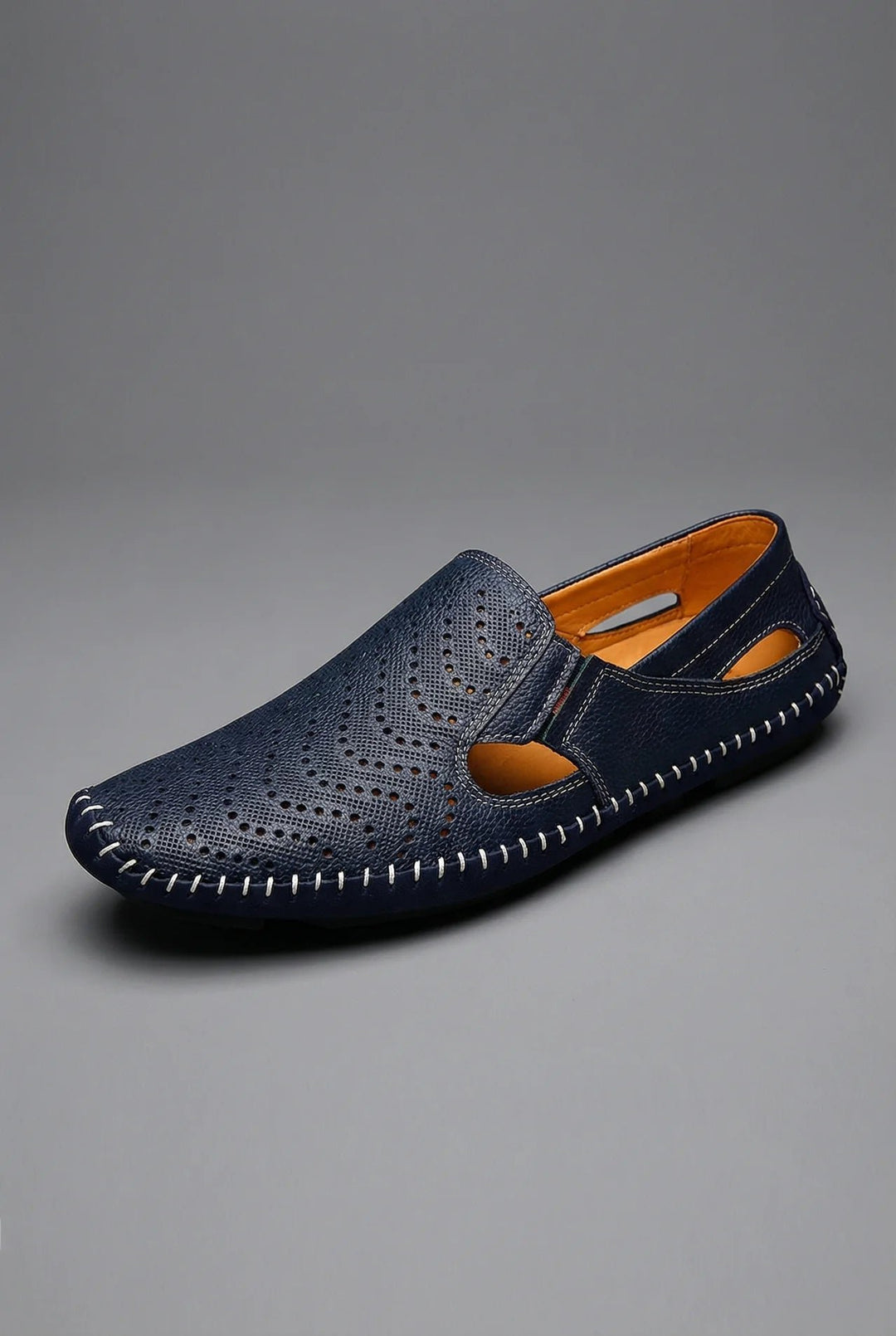 Men's Perforated Slip-On Breathable Summer Driving Loafers