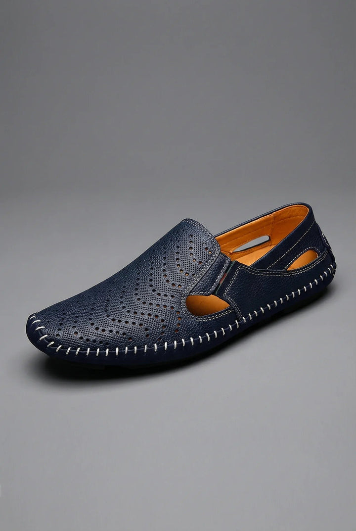 Men's Perforated Slip-On Breathable Summer Driving Loafers
