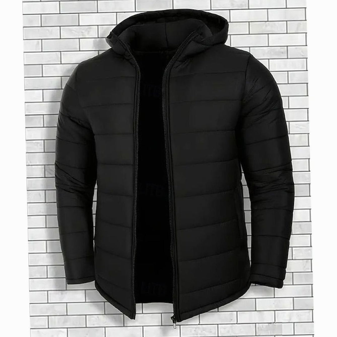 Men's Quilted Hooded Puffer Jacket Regular Fit