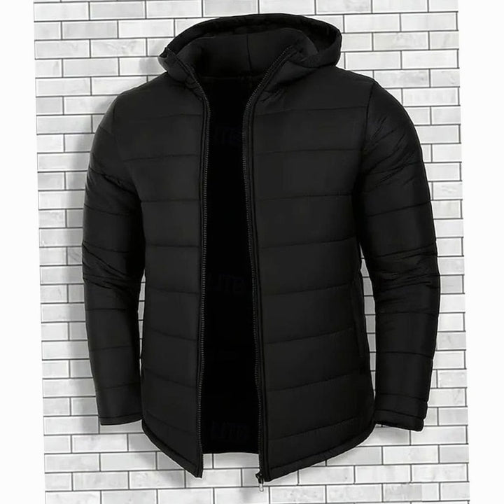 Men's Quilted Hooded Puffer Jacket Regular Fit