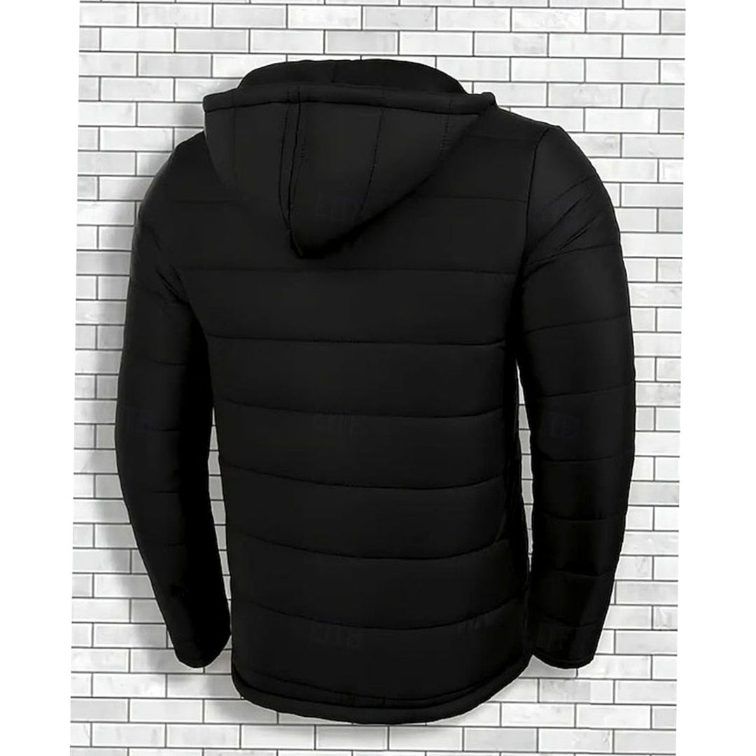 Men's Quilted Hooded Puffer Jacket Regular Fit