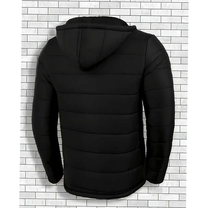Men's Quilted Hooded Puffer Jacket Regular Fit