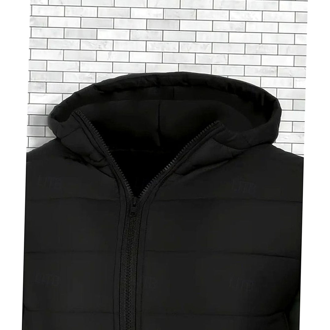Men's Quilted Hooded Puffer Jacket Regular Fit