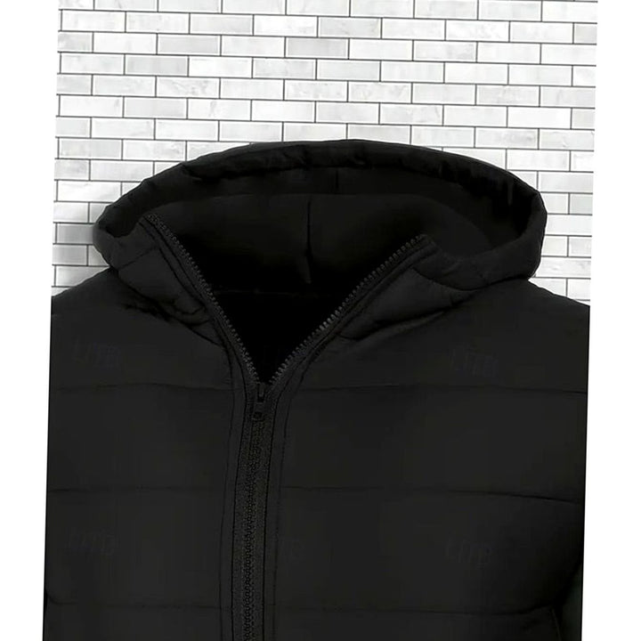 Men's Quilted Hooded Puffer Jacket Regular Fit