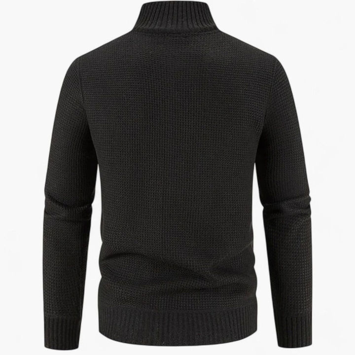 Men's Quilted Puffer Knit-Sleeve Zip-Up Jacket