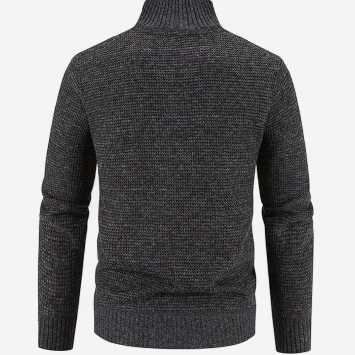 Men's Quilted Puffer Knit-Sleeve Zip-Up Jacket
