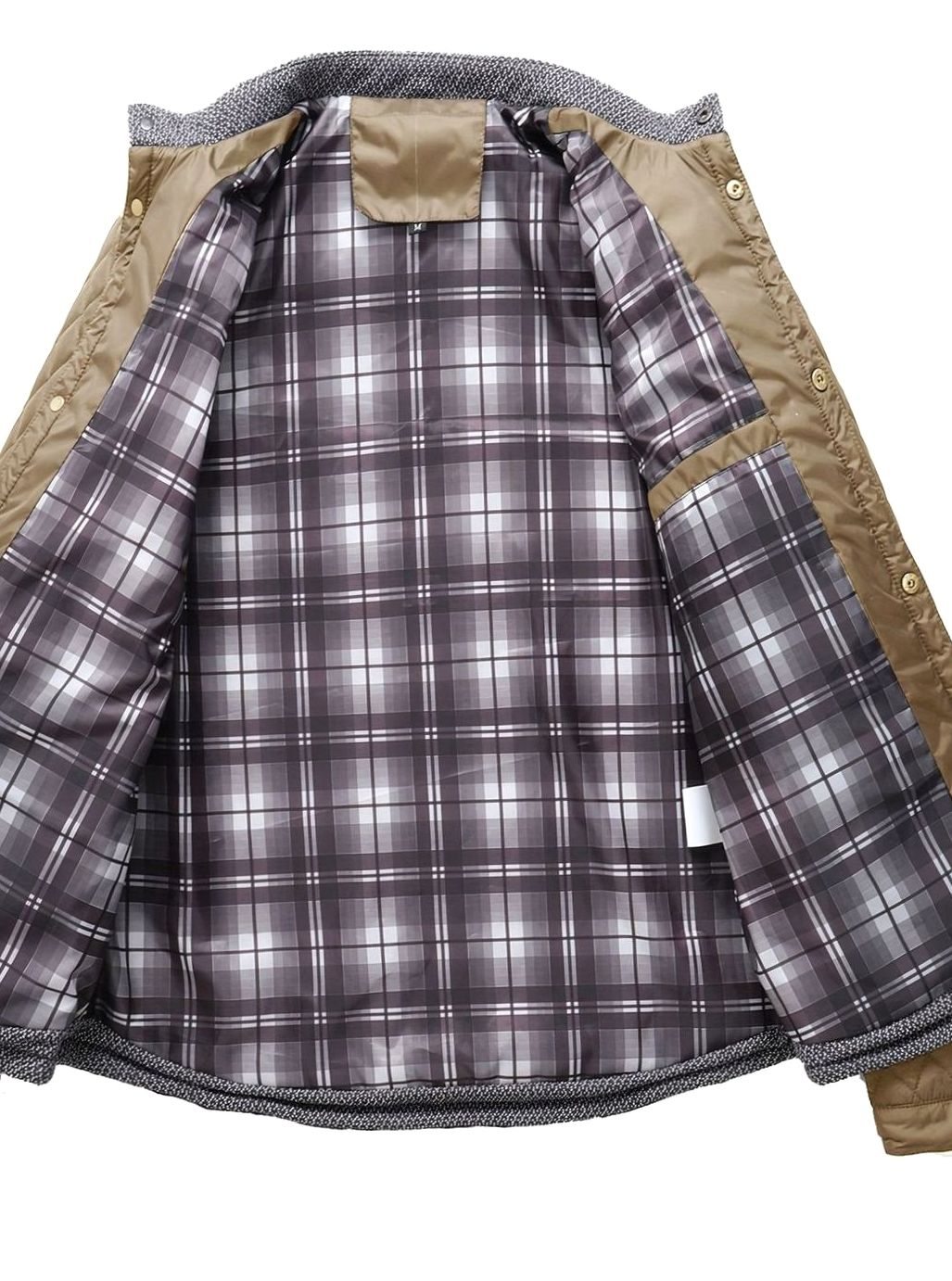 Men's Quilted Stand-Collar Lightweight Zip-Up Jacket