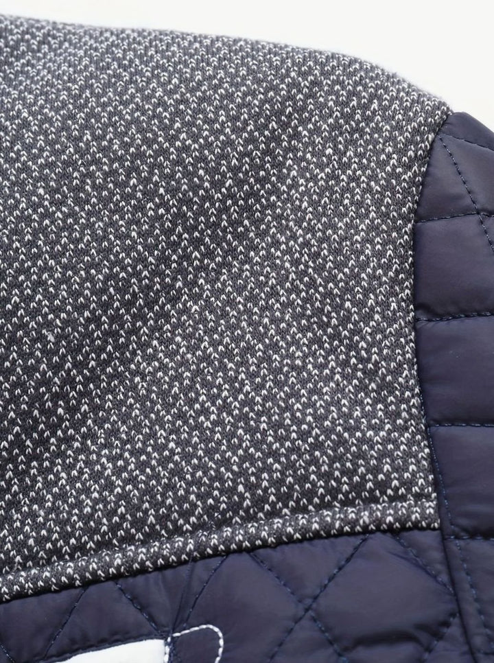 Men's Quilted Stand-Collar Lightweight Zip-Up Jacket