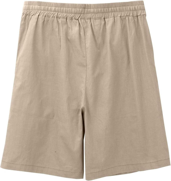 Men's Relaxed-Fit Drawstring Linen Shorts