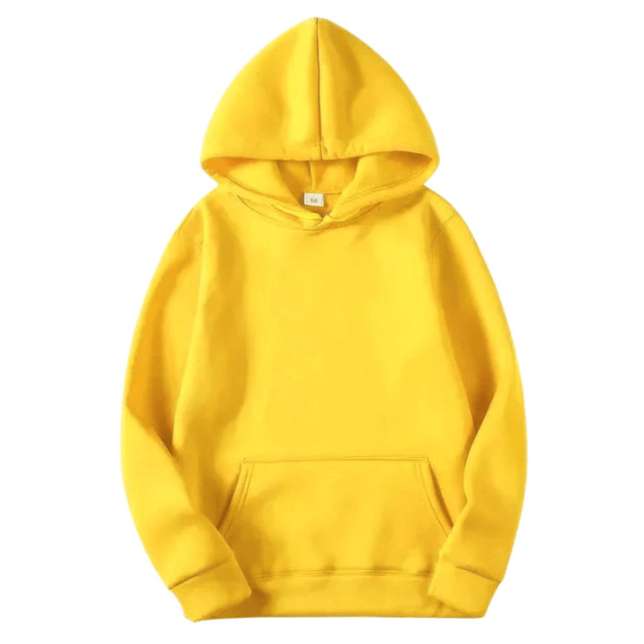 Men's Relaxed-Fit Fleece Long Sleeve Hoodie Sweatshirt - Yellow