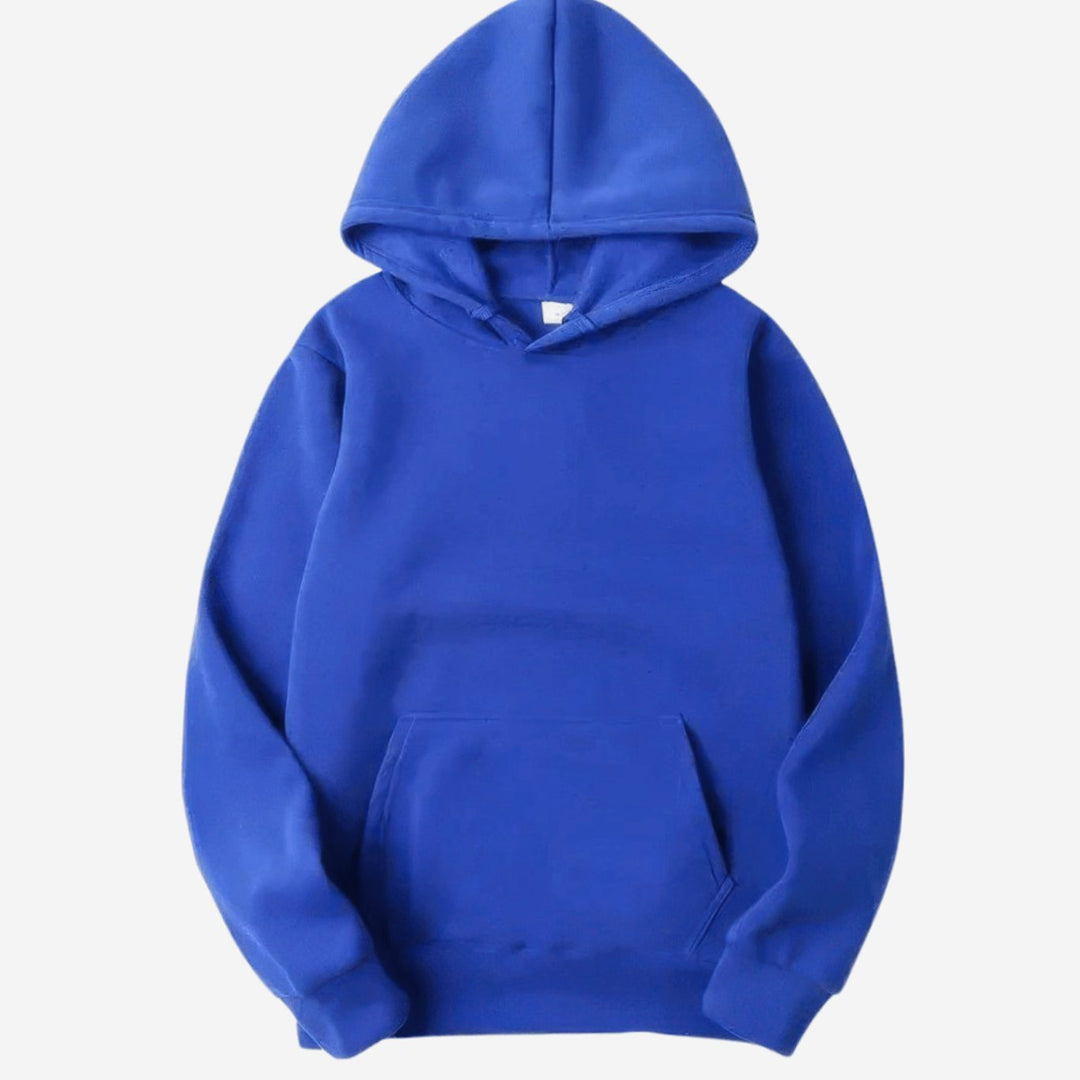 Men's Relaxed-Fit Fleece Long Sleeve Hoodie Sweatshirt - Blue