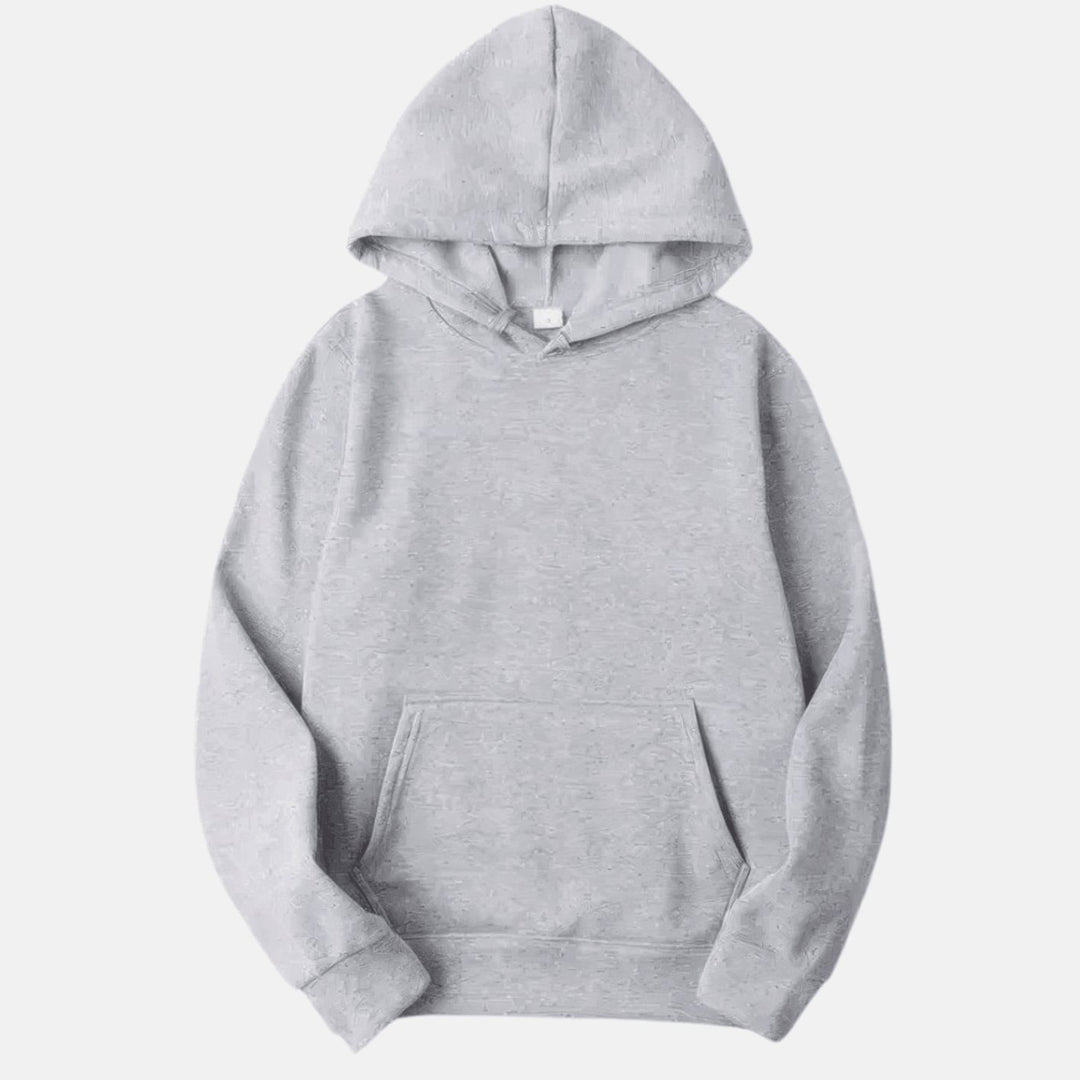 Men's Relaxed-Fit Fleece Long Sleeve Hoodie Sweatshirt - Gray