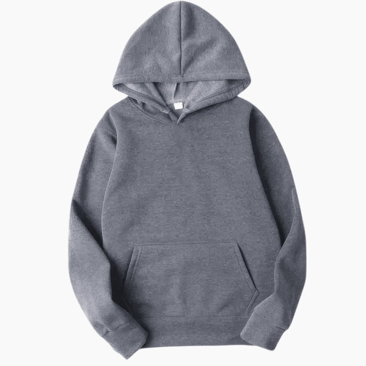 Men's Relaxed-Fit Fleece Long Sleeve Hoodie Sweatshirt - Grey
