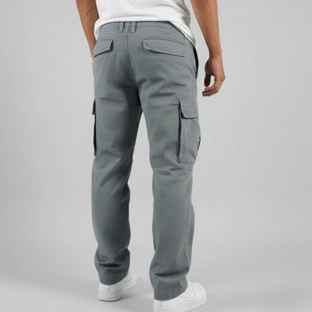 Men's Relaxed Fit Multi-Pocket Streetwear Cargo Pants