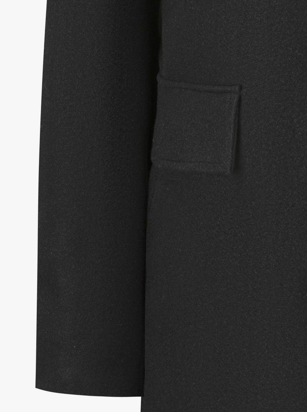 Men's Single-Breasted Wool Overcoat Tailored Turn-Down Collar Coat