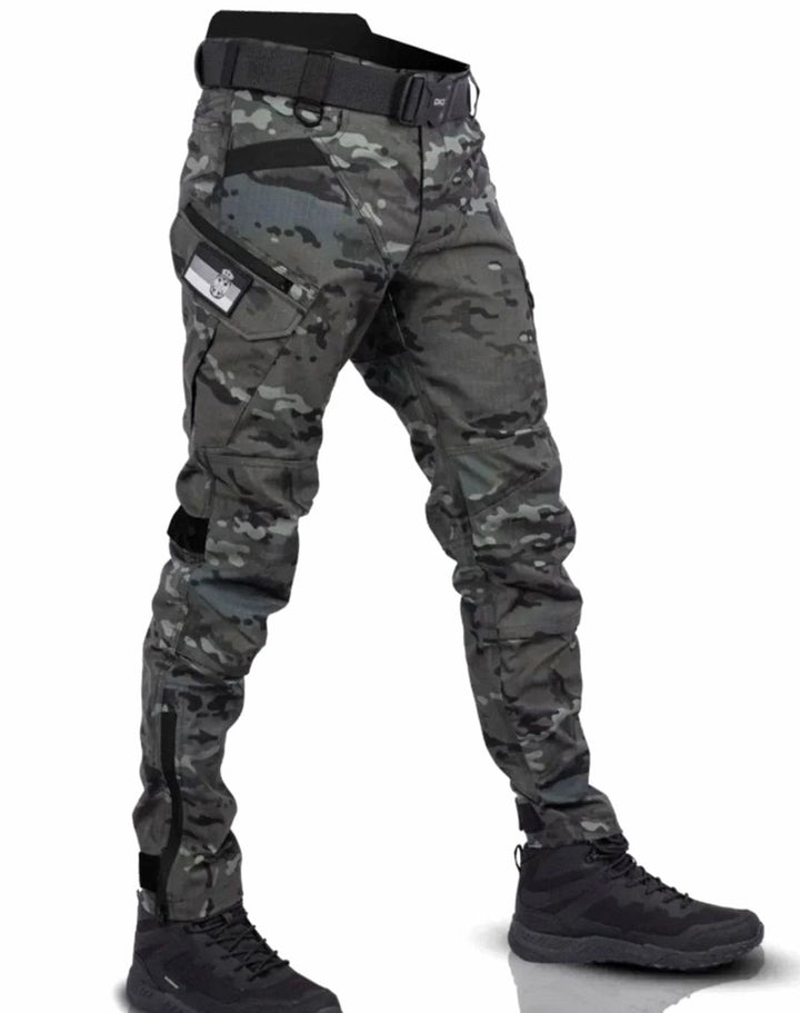 Men's Tactical Multi-Pocket Straight-Leg Cargo Pants - Camouflage