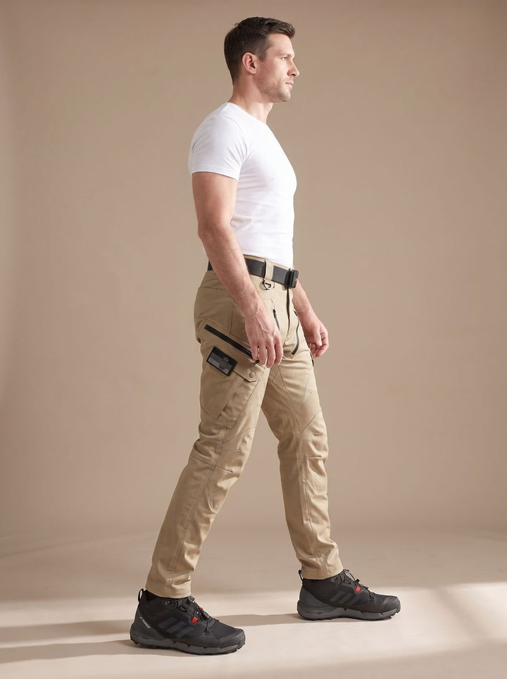 Men's Vulcan Waterproof Tactical Cargo Pants Multi-Pocket - Beige