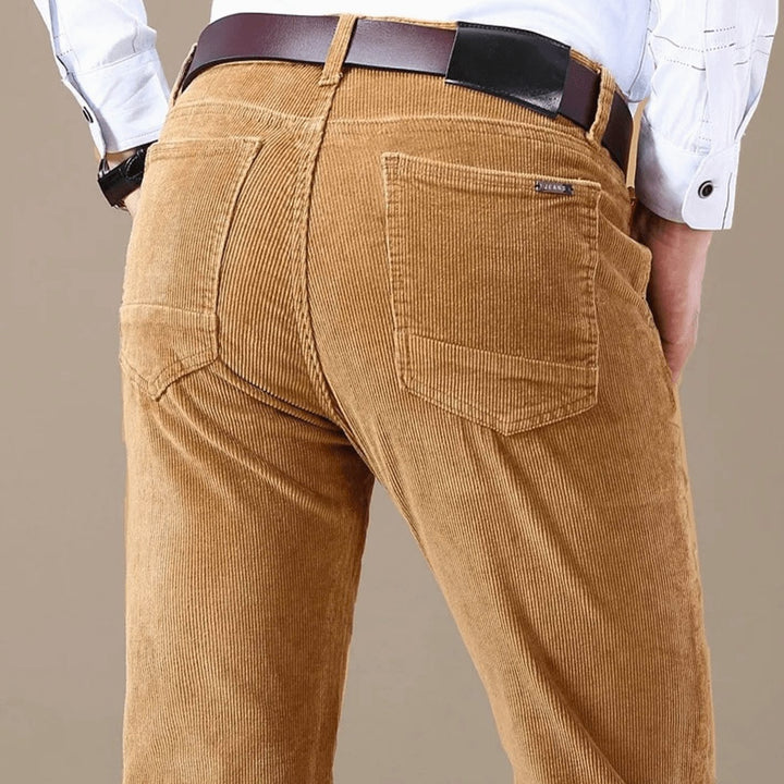 Men's Winter Season Straight-Fit Corduroy Pants
