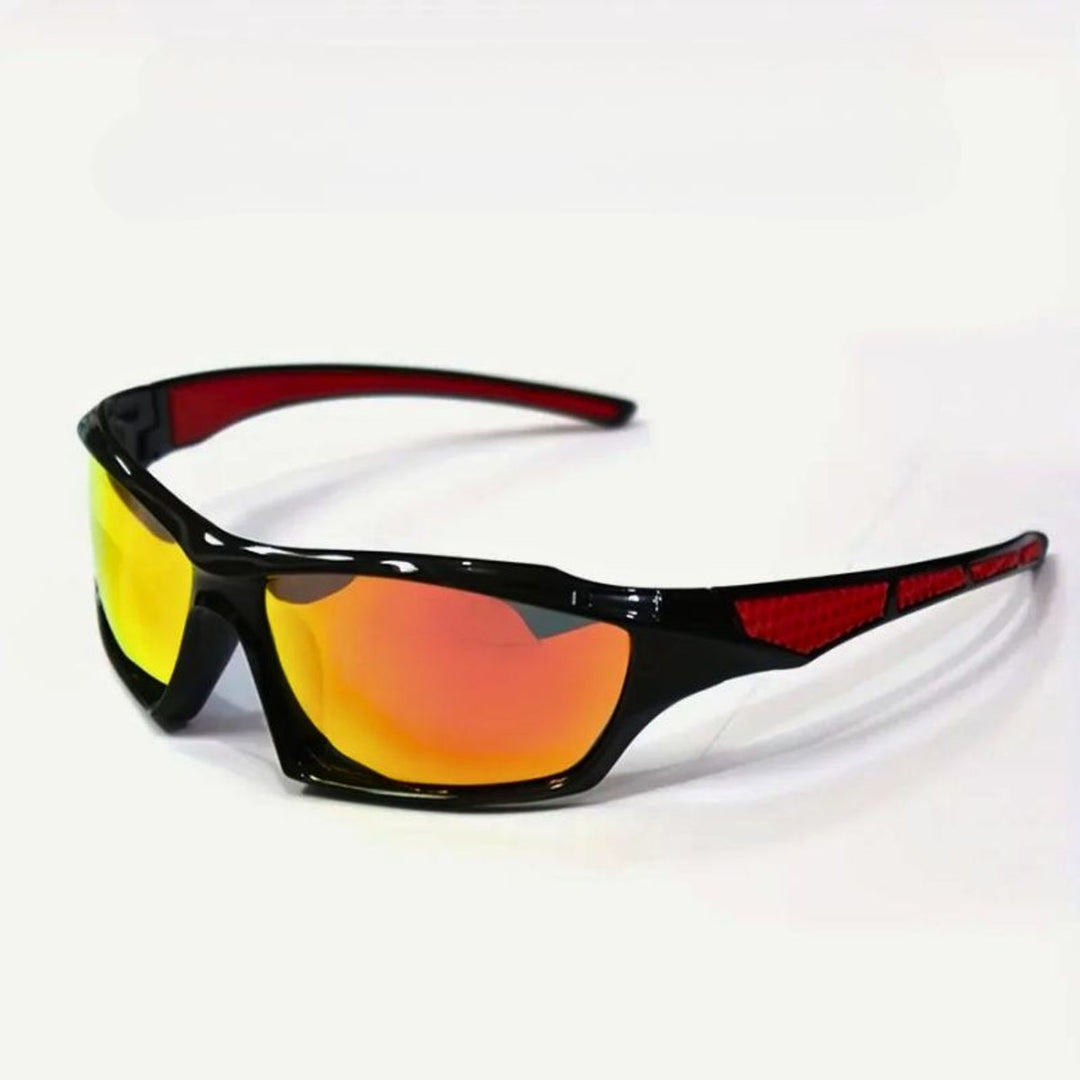Polarized Shield Sport Sunglasses Mirrored UV400 Wrap