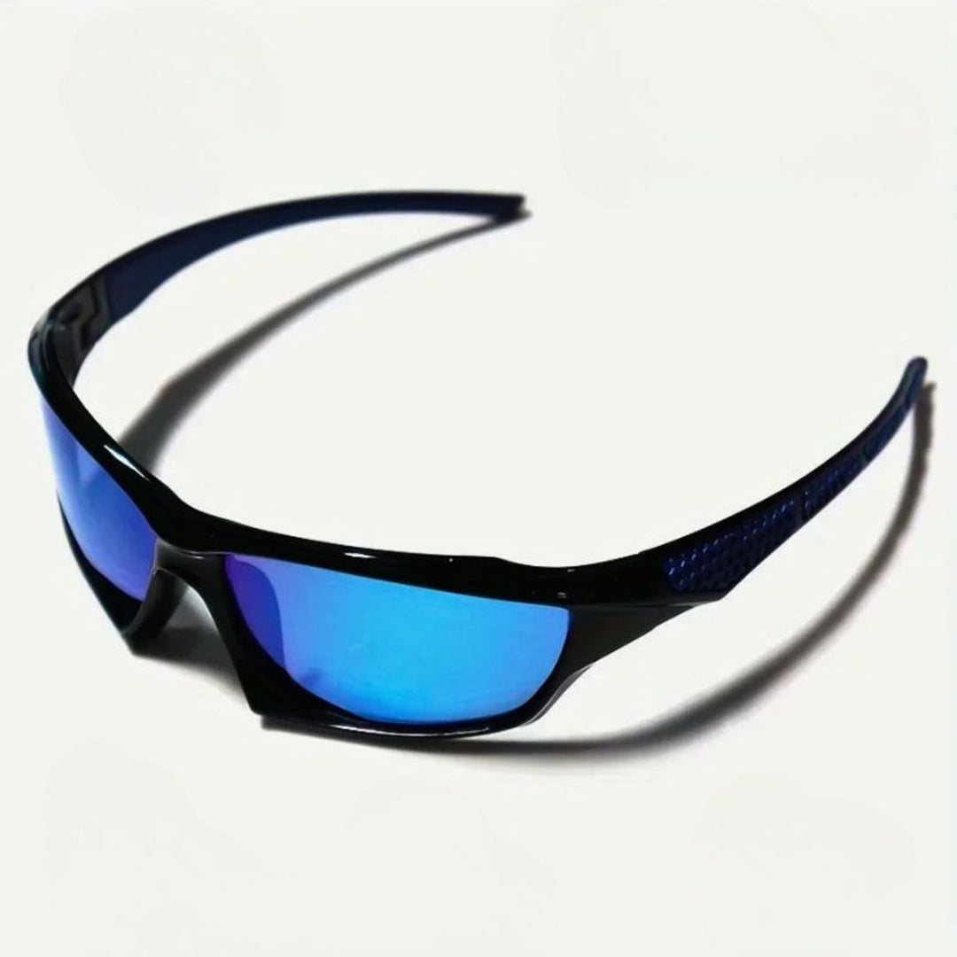 Polarized Shield Sport Sunglasses Mirrored UV400 Wrap