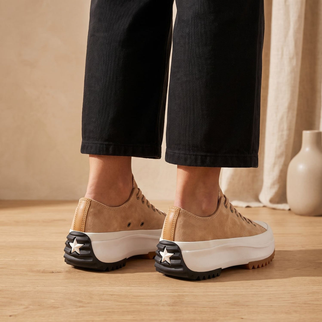 Women's Arch Support Cushioned Lace-Up Platform Walking Shoes