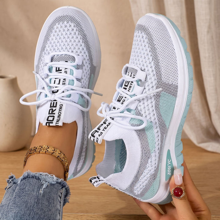 Women's Arch Support Lace-Up Breathable Mesh Walking Shoes