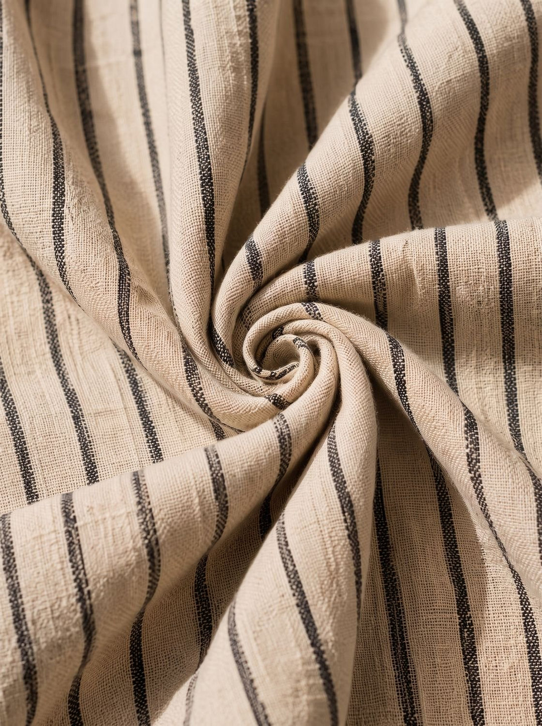 Women's Boho Off-Shoulder Striped Linen-Blend Maxi Dress