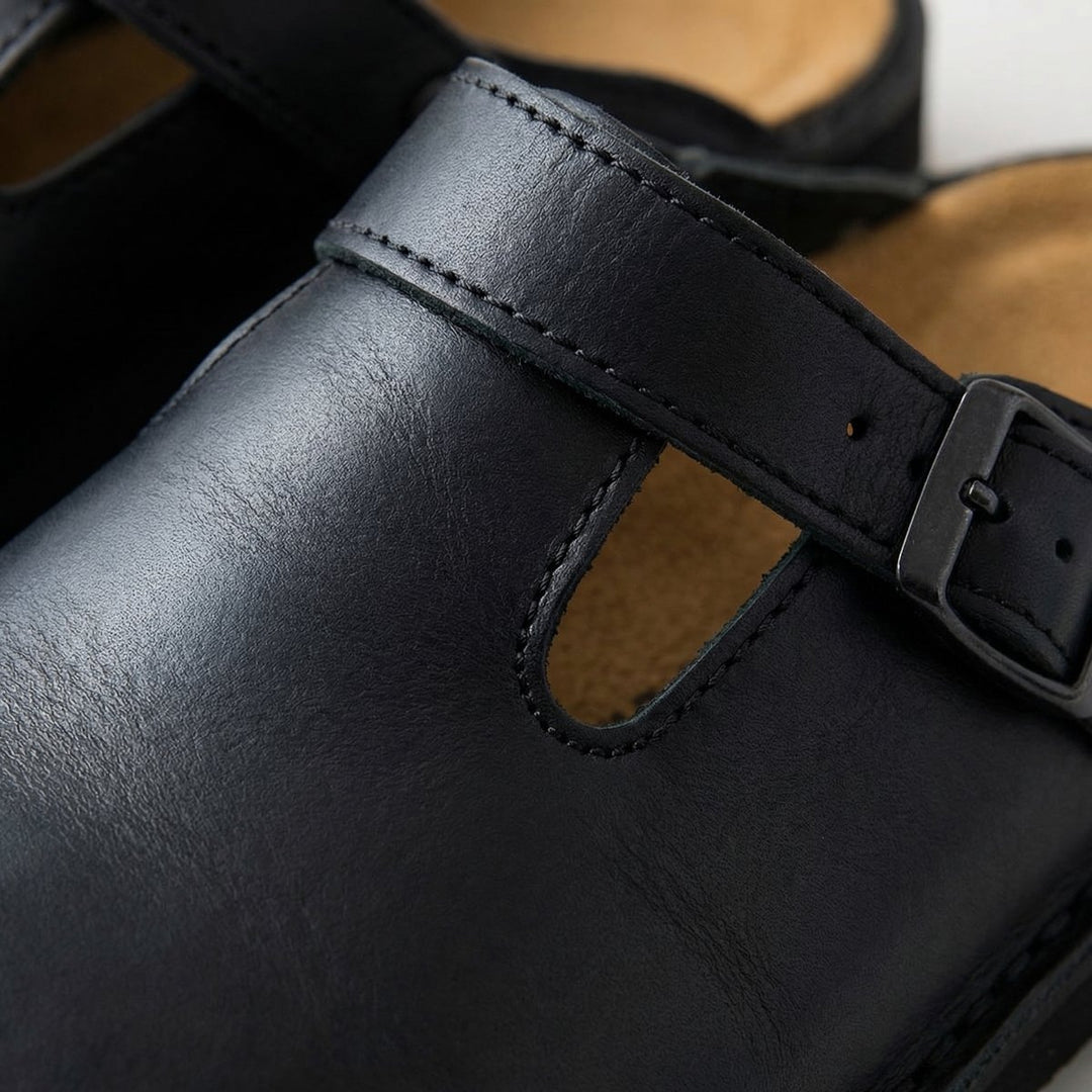 Women's Boots Leather Slip-On Cushioned Clogs