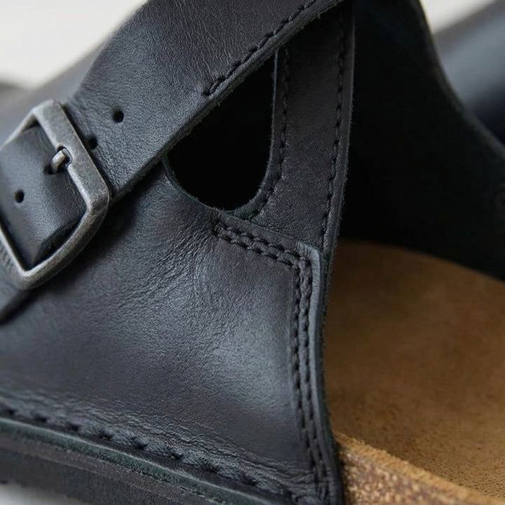 Women's Boots Leather Slip-On Cushioned Clogs