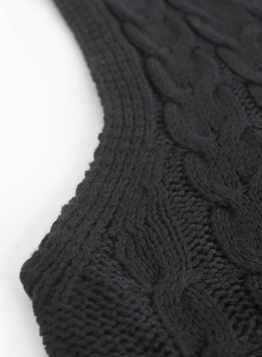 Women's Cable-Knit V-Neck Sweater Vest Relaxed Layering Pullover