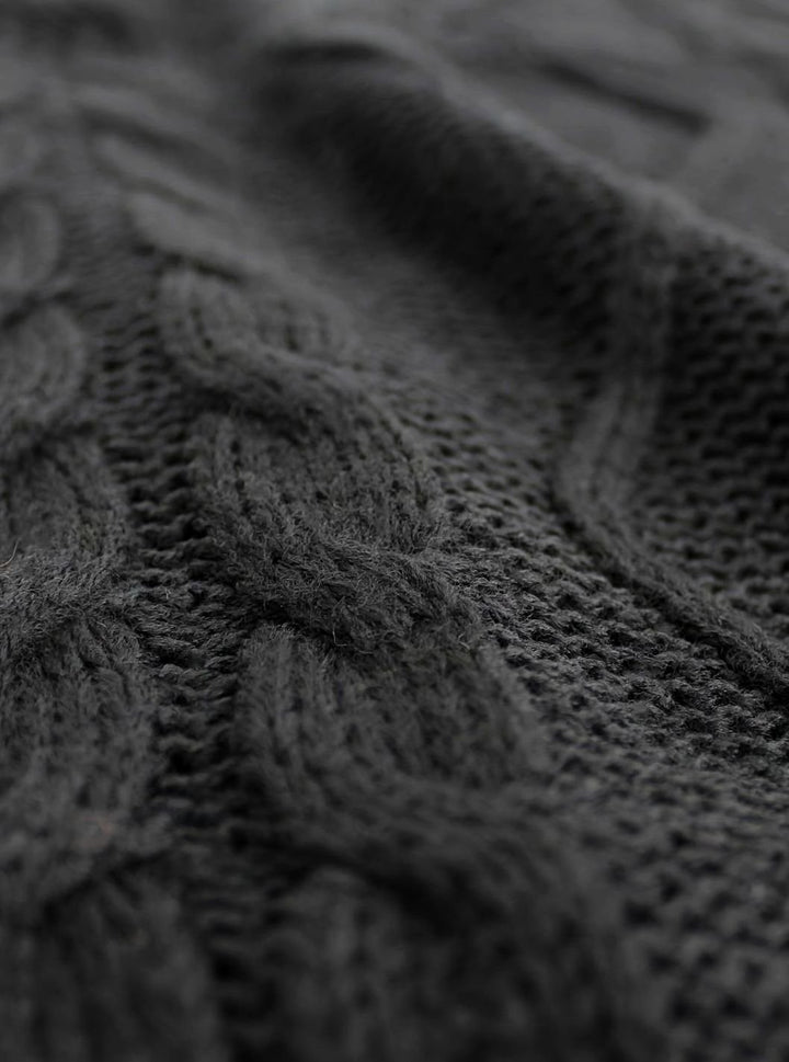 Women's Cable-Knit V-Neck Sweater Vest Relaxed Layering Pullover
