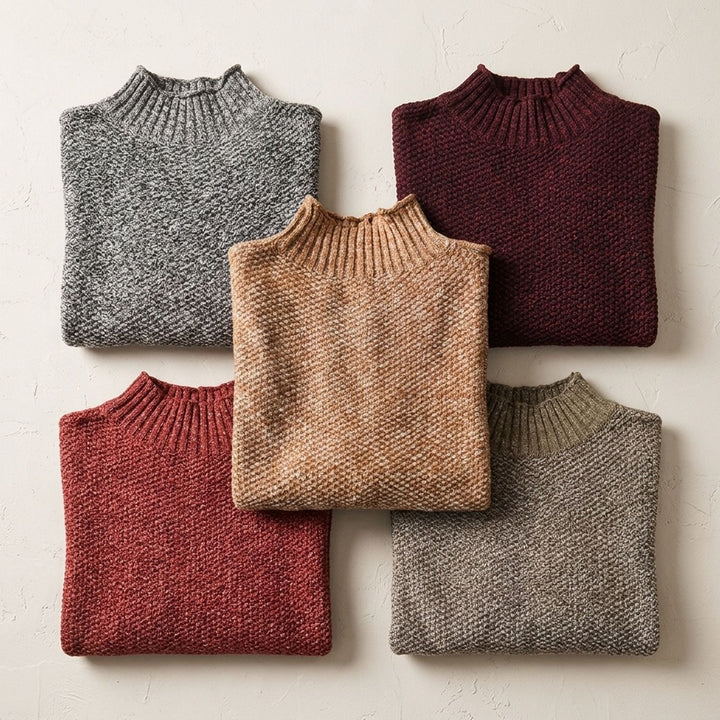Women's Chunky Turtleneck Knit Pullover Sweater